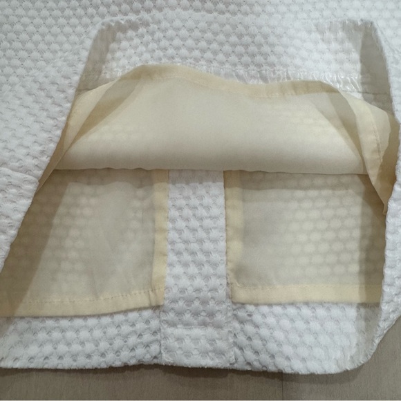 NWT J. Crew No. 2 Pencil Skirt in Matelasse Textured Ivory Cream White Women's 6 - Picture 6 of 15